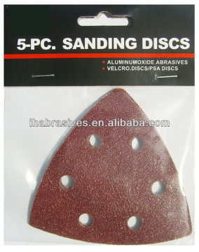 triangle velcro disc,for metal,steel or wood