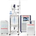 high quality 50l 150L 100 liters chemical lab double jacketed glass reactor price