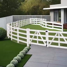 Cerca de jardim com malha de arame de aço