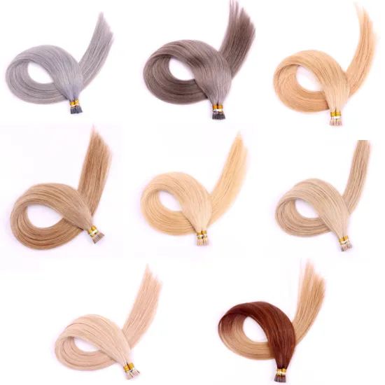 Factory Larger Stock 22Inch 1G Virgin Cuticle Aligned Remy Pre Bonded Keratin U Flat I Tip Human Hair Extensions