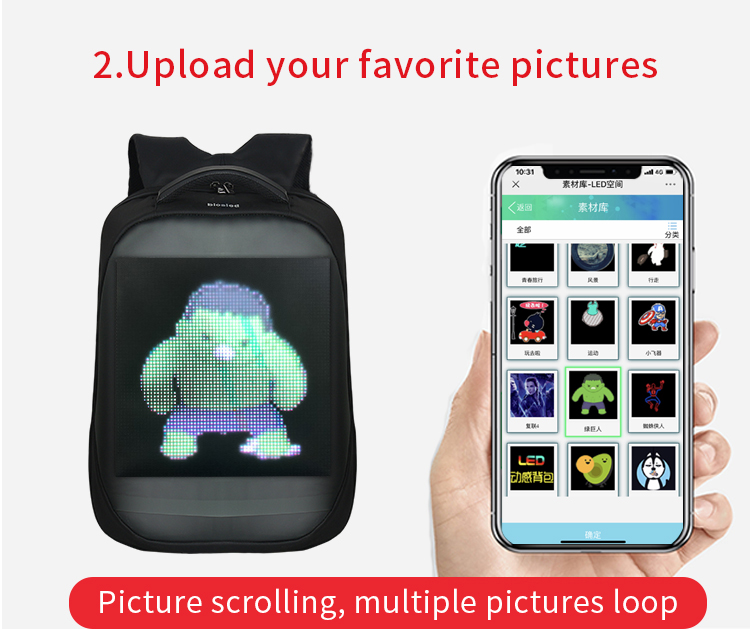 Led Backpack Display