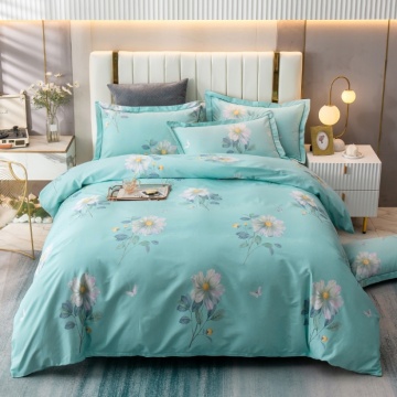 Bộ chăn ga gối in hình 133x72 cotton tinh khiết