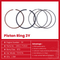 Auto Parts Toyota Piston Ring 3y 13011-71010