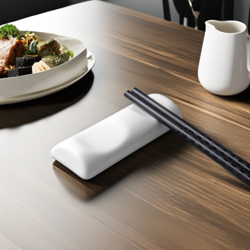 Hot Sale Custom Logo Porcelain Chopstick Rest Holder