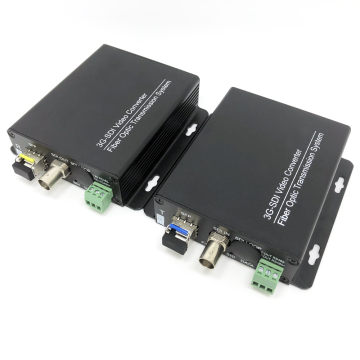 3G-SDI 1 Channel 3C-LINK Video to Fiber Optic Media Converter with RS485/Ethernet/Audio and Video Transmission