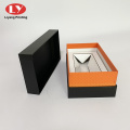 Luxury Leatherette Cardboard Botting Packaging Black Gift Box