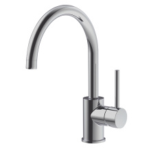 Brass Brushed Nickel Kitchen Faucet 1 Hole