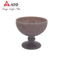 European style square pattern water Barware glass cup