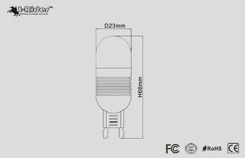 Energy Saving Gu10 Led Light G9 240v , Warm White 5700k 2.5 Watt