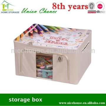 metal frame storage box with window