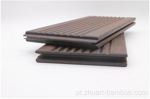 Groove padrão ao ar livre Bambu Decking Dark