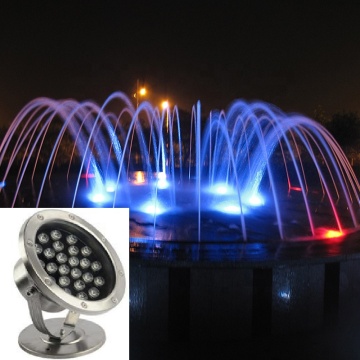 High Power LED Underwater Fountain Lights for Pools, Ponds & Aquariums - 50W, 72W, 108W RGB Colors