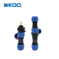 Conector de tuerca trasera impermeable con rostro de wk11