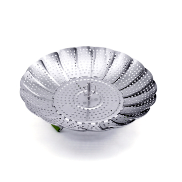 Factory Direct Price: Food Grade Expandable Vegetable Steamer Basket | Folding & Stainless Steel Design
