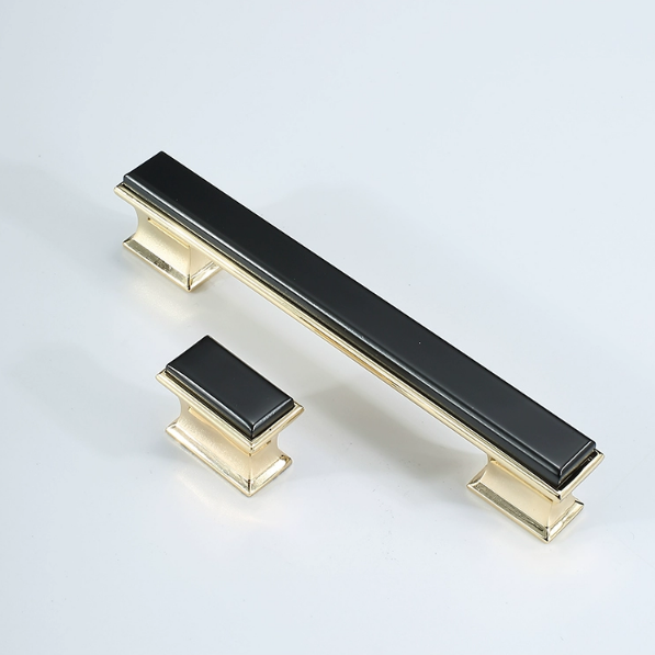black & gold cabinet pulls
