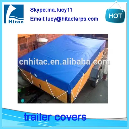 Waterproof pvc vinyl cargo utility trailer covers