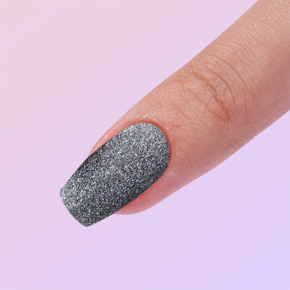frosted fake nail