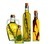 Unique shape glass bottle for oil for haelth food packaging