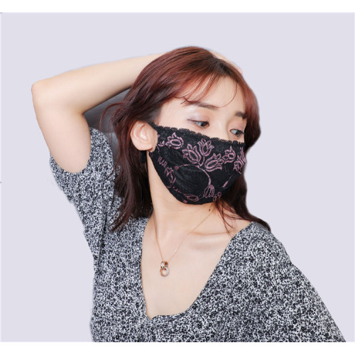 French lace imitation silk mask