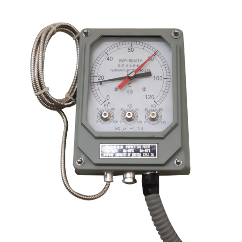 Temperatura de enrolamento do transformador indicando controlador