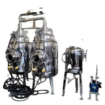 High-Capacity Liquid Solvent Extraction Machine with Boiling and Concentration Capabilities