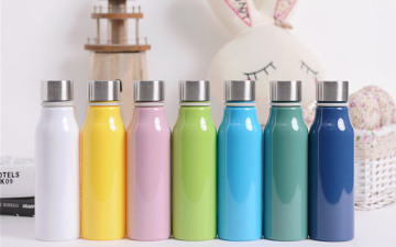 new style vacuum cup water bottle with logo printing