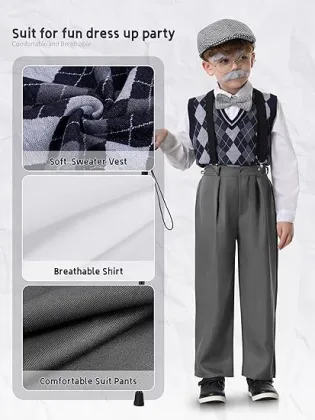 Boys Costume Old Man Roleplay Costume