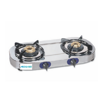 2 Burners LPG Stove Stainless Steel