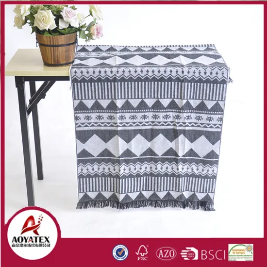super soft 100% woven acrylic throw blanket manufacturer