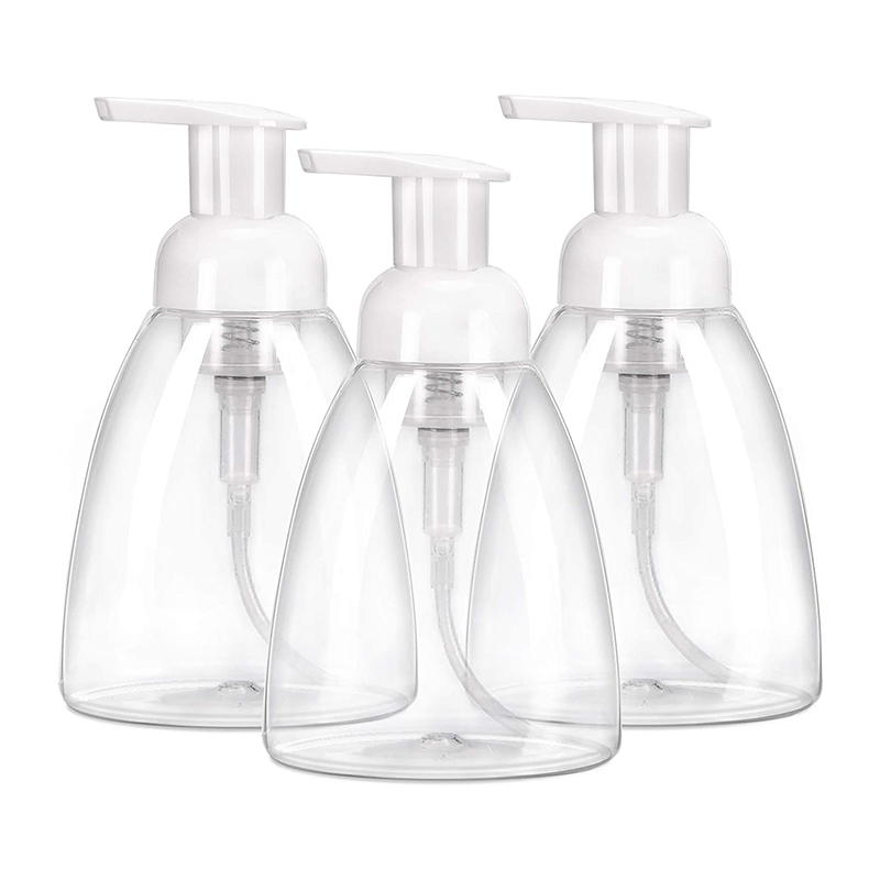 Großhandel 250 ml 300 ml Plastik Kunststoff Pet Clear Body Waschreiniger Handsoap Nacktschaumpumpe Flasche