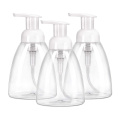 wholesale 250ml 300ml plastic pet clear body wash cleaner handsoap nude foam pump bottle