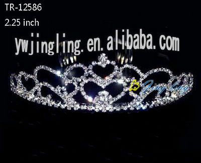 Heart shape wedding tiaras crowns