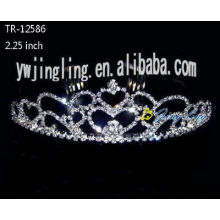 Corazón forma boda tiaras coronas