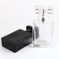 1oz Empty Glass Transparent Refillable Perfume Bottle Square