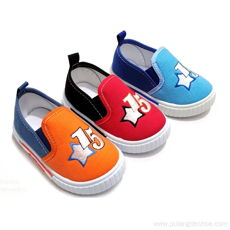 easy on and off baby canvas shoes