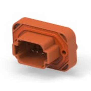 8-Way Deutsch DT13 Series Right Angle Brown PCB Header Connector