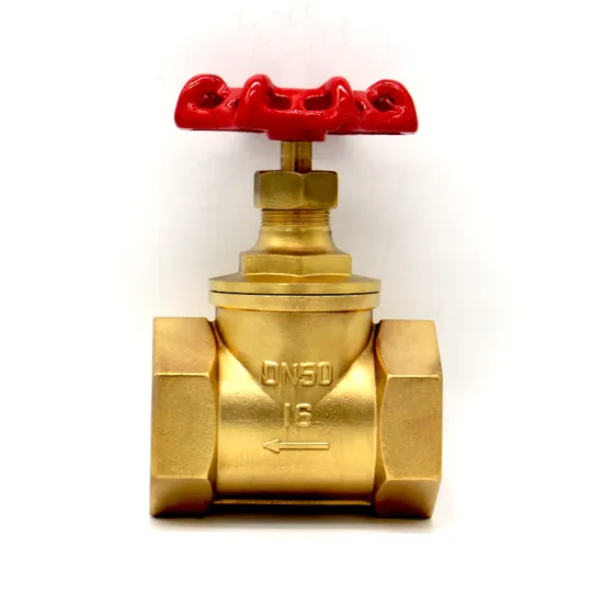 Brass gate valve DN50  brass thread stem water gate valve
