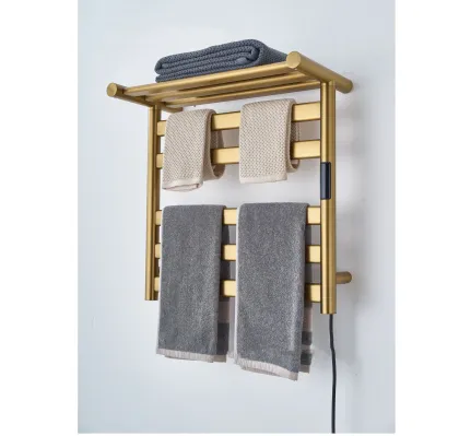 Smart Towel Rack with Temperature Display