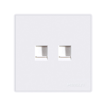 High quality two gang tel socket