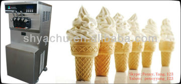3 flavors floor type high quality soft serve ice cream machine