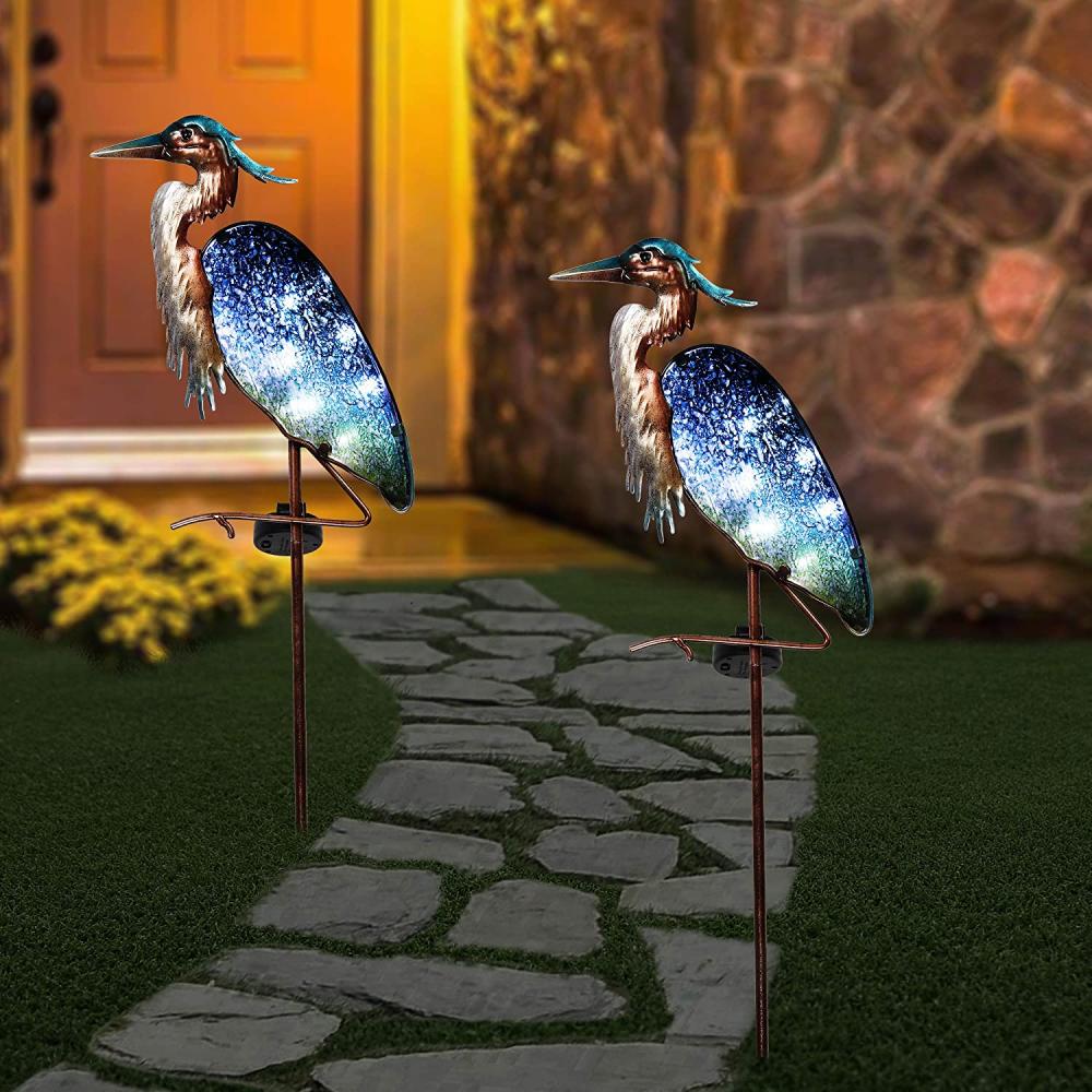 Blue Heron Solar Garden Lampen