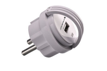 Europe Plug 4.8mm Pin 5v Dc, 1000 Ma White Universal Usb Travel Charger With Elp01 - 4.8