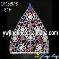 Series Red Blue Rhinestone Snowflake Christmas Crown