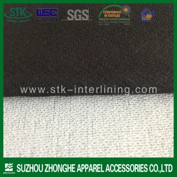 Polyester tricot fusible apparel interlining for suit
