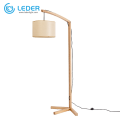 LEDER Large Wooden Floor Lamp