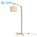 LEDER Lampada da terra grande in legno