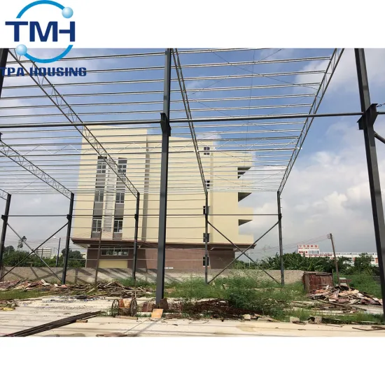 prefabricated steel frame warehouse construction