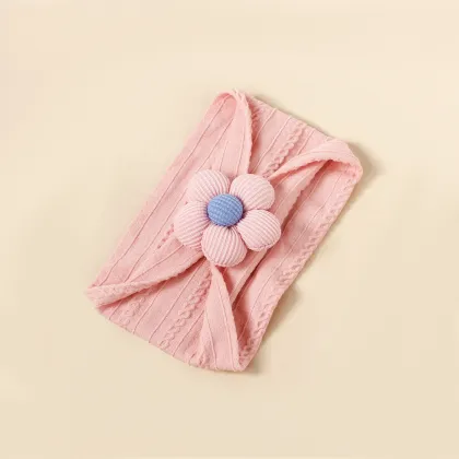 Nylon Flower Ornament Hairband for Baby Girls