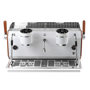 Hot Sale Professional Cappuccino Maker - Electronic Semi-Auto Double Head Espresso Coffee Machine for Cafes
