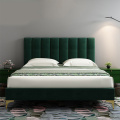 Tempat tidur kulit modern, bingkai tempat tidur dan headboard